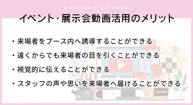 「イベント・展示会動画」を活用するメリット