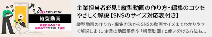 企業担当者必見！縦型動画の作り方・編集のコツをやさしく解説【SNSのサイズ対応表付き】